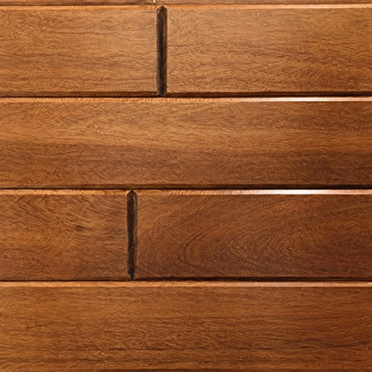 Red Grandis Auburn finish boards showing natural variation