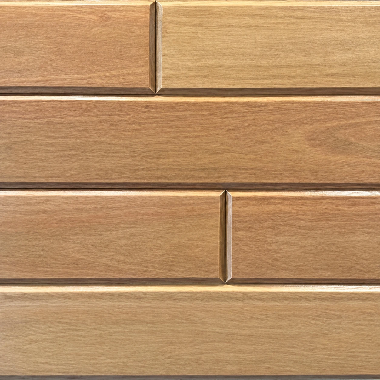 Red Grandis Haven sample boards showing natural variation