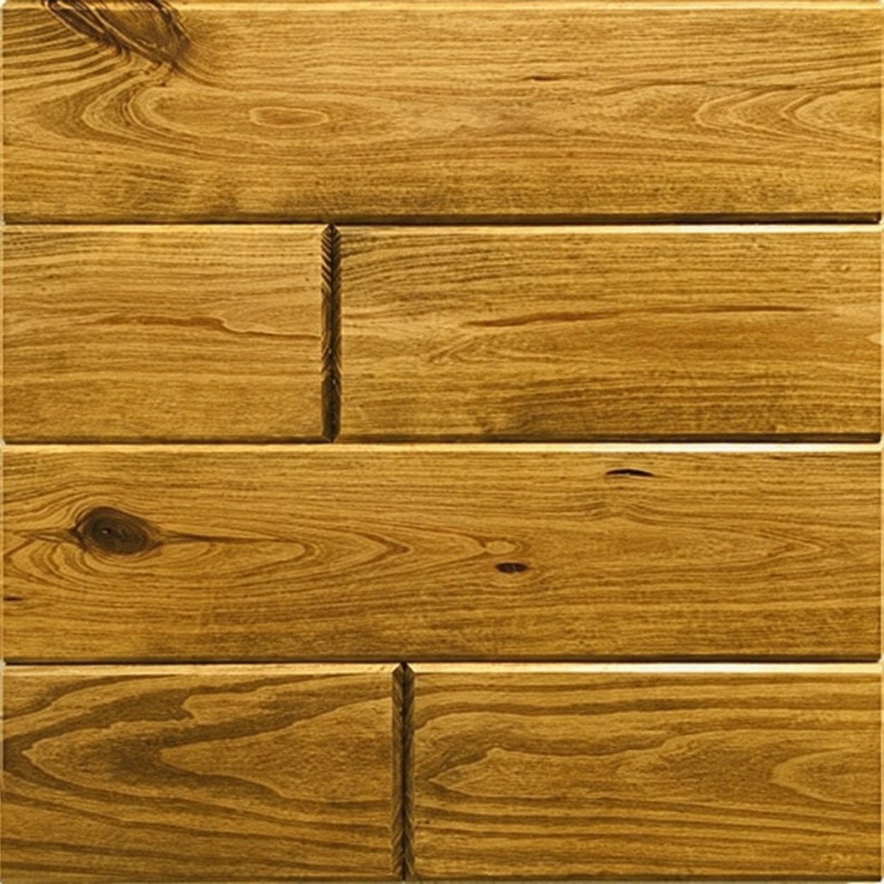 Southern Pine Honey finish boards showing natural variation