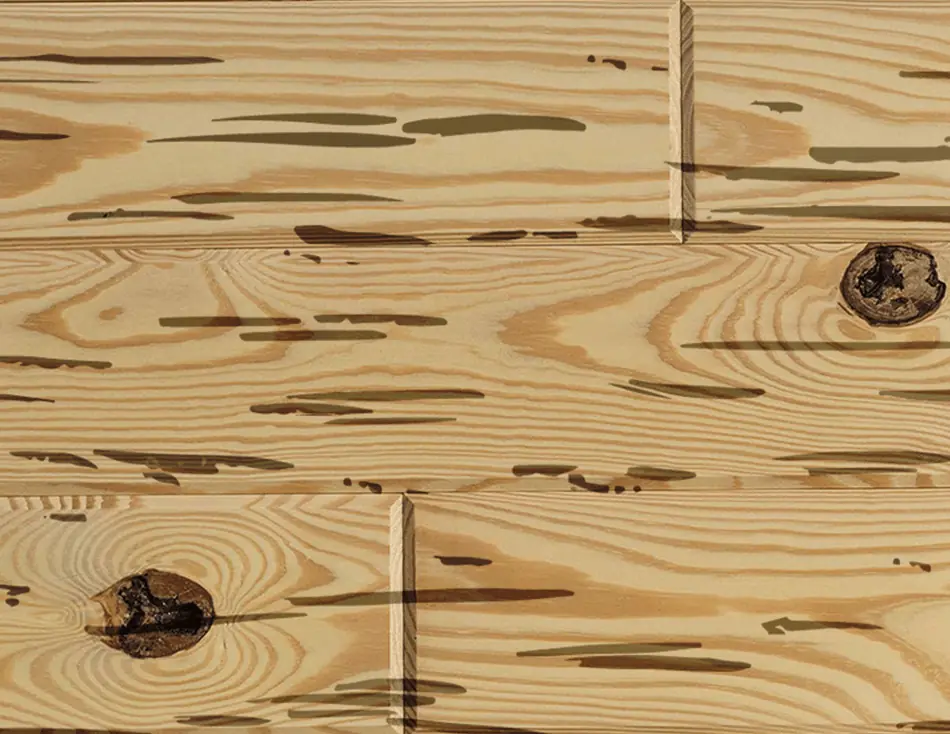 Southern Pine E-Peck Clear photographed finish board