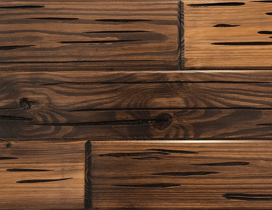 Southern Pine E-Peck Colonial photographed finish board