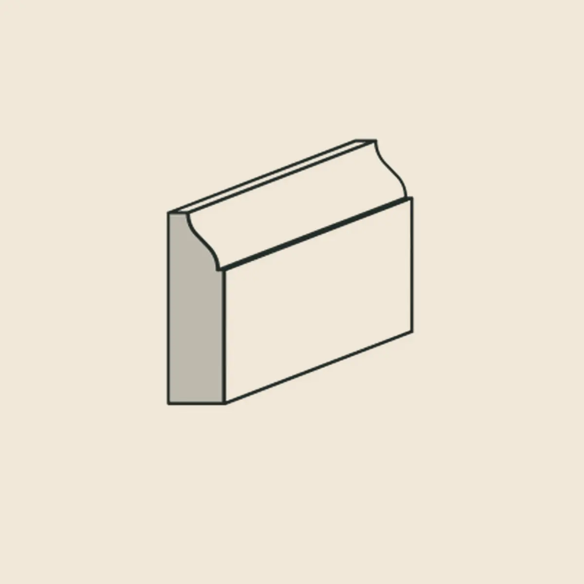 1.5-inch ceiling trim profile